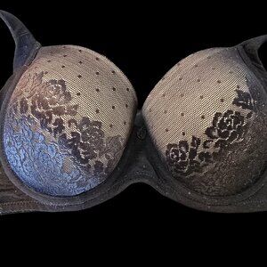 Soma Black Floral Lace Bra